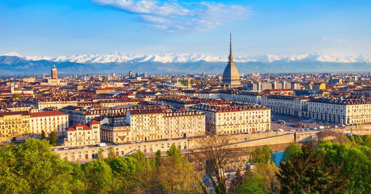 Turin skyline panorama